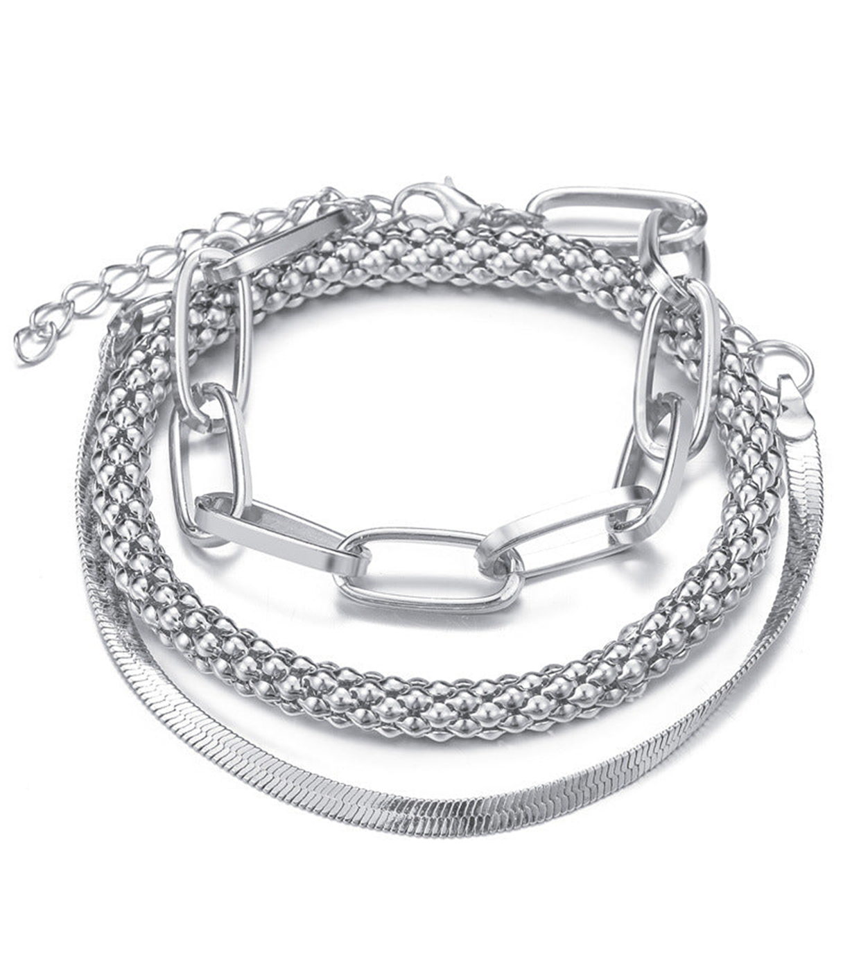 Luna Refined Chain Bracelet Trio – Premium Set