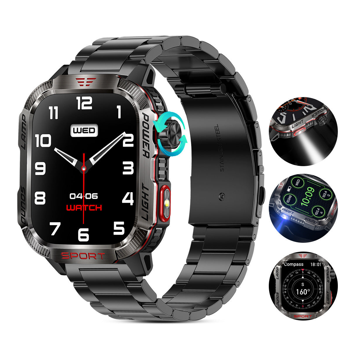 Outdoor Smart watch with Fitness Tracker & Bluetooth Calls