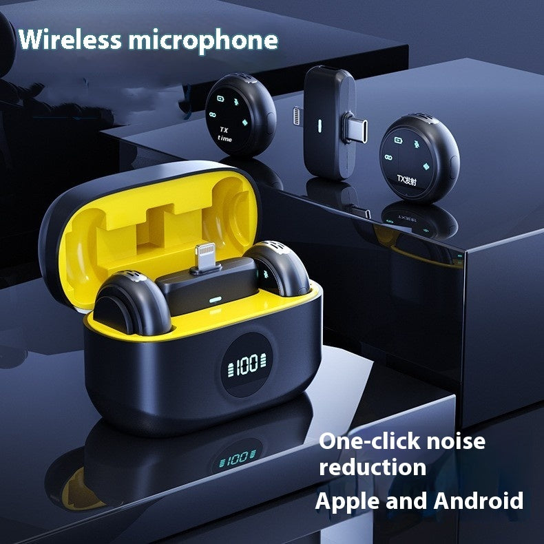 Wireless Dual-Mic Lapel System for iPhone & Android