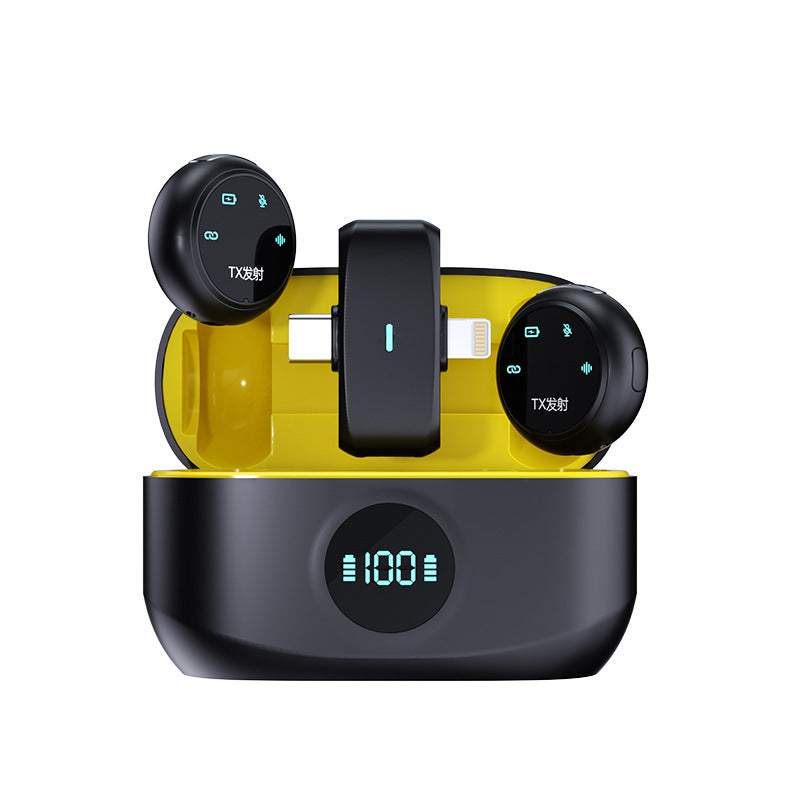 Wireless Dual-Mic Lapel System for iPhone & Android