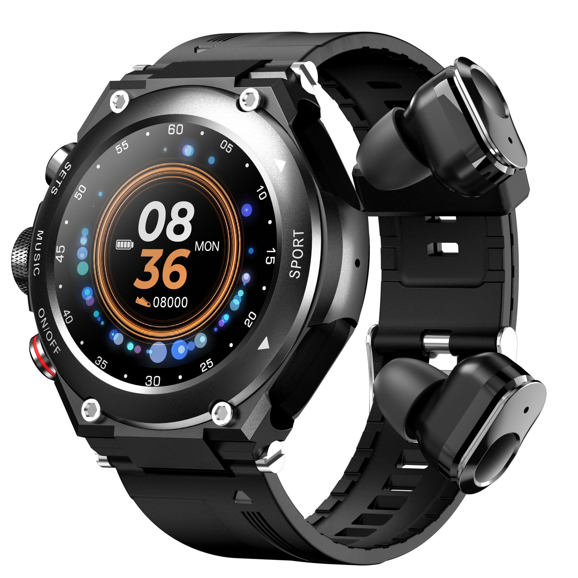 New T92 Smart Watch 2-in-1 TWS Bluetooth Headset