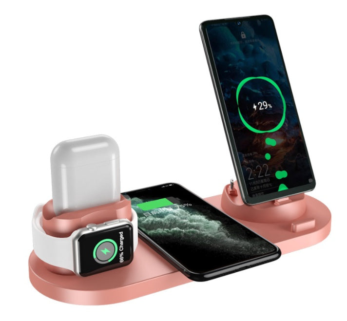 6 in 1 Dock Station – Fast Charger for iPhone, Phone and Smartwatch