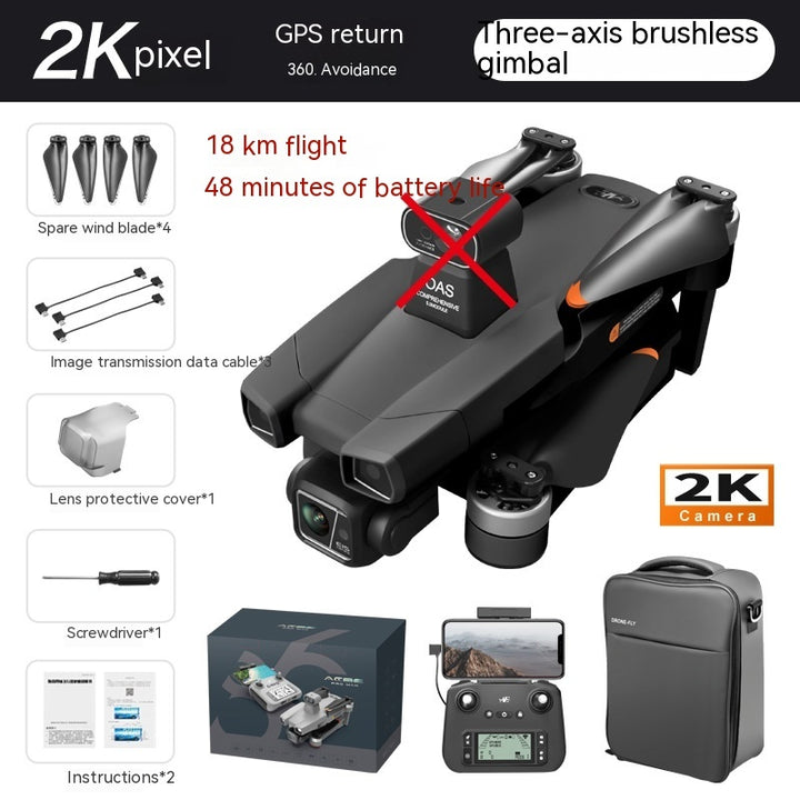 5G Digital Image Transmission Dual Lens GPS Positioning Airplane