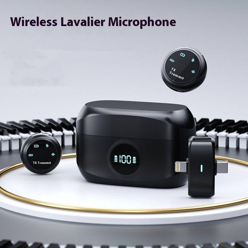 Wireless Dual-Mic Lapel System for iPhone & Android