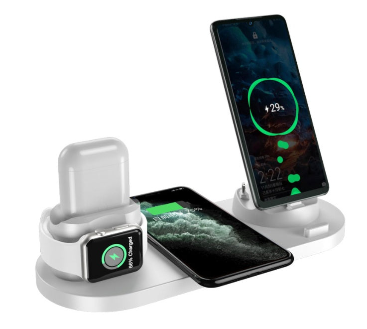 6 in 1 Dock Station – Fast Charger for iPhone, Phone and Smartwatch