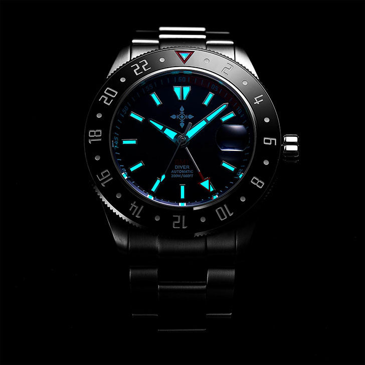 GMT Luminous Waterproof Sapphire