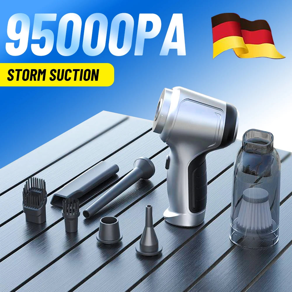 Portable Wireless Car Vacuum – 4-in-1