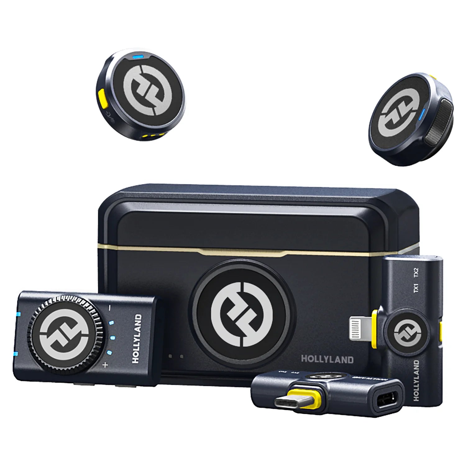 Hollyland Lark M2 Wireless Lavalier Microphone for iPhone Android