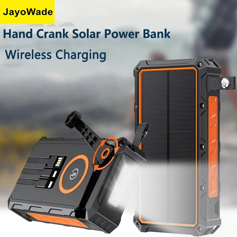 20000mAh Hand Crank Solar Power Bank