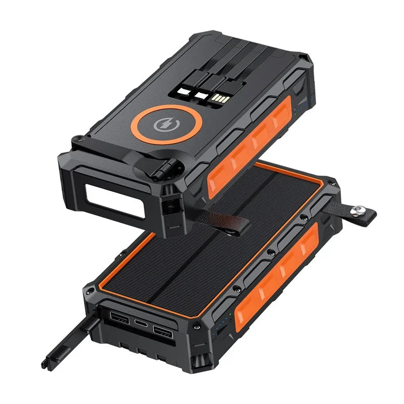 20000mAh Hand Crank Solar Power Bank