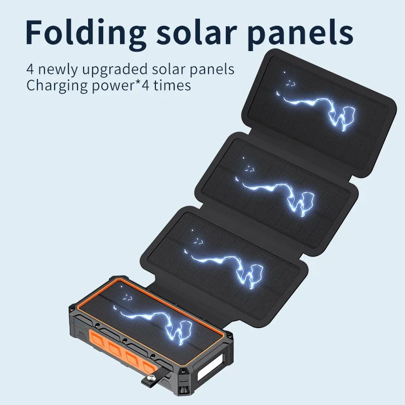 20000mAh Hand Crank Solar Power Bank