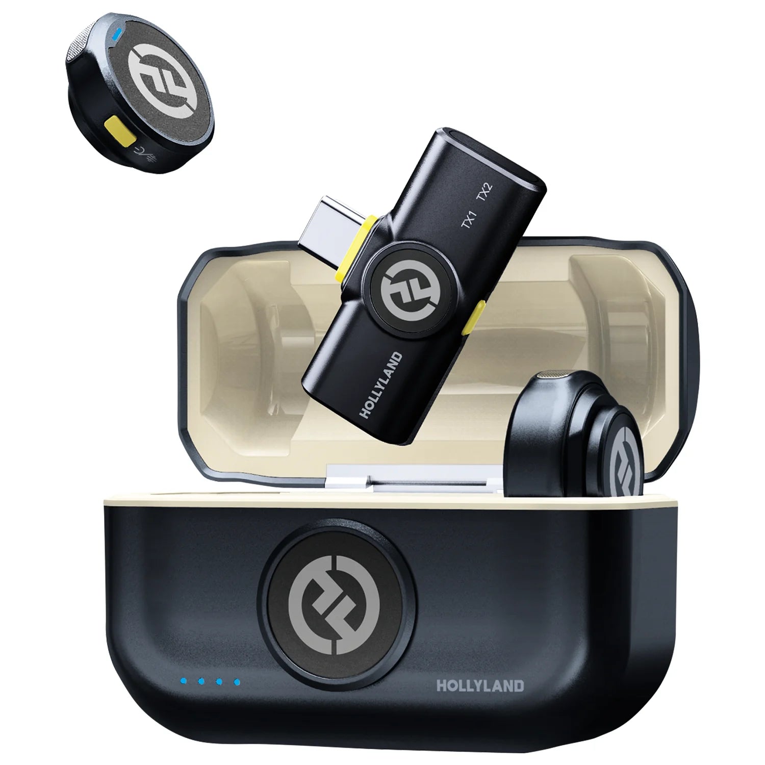 Hollyland Lark M2 Wireless Lavalier Microphone for iPhone Android