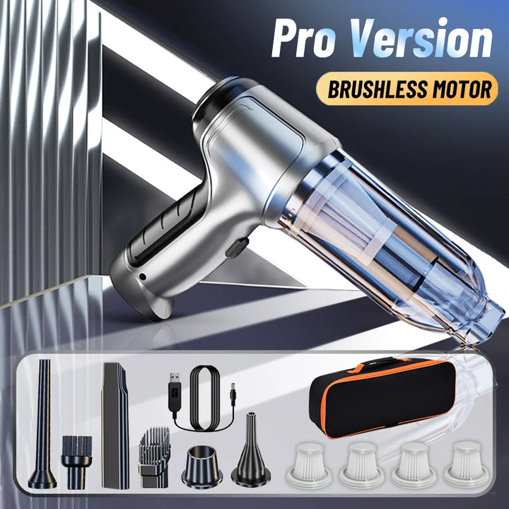 Portable Wireless Car Vacuum – 4-in-1
