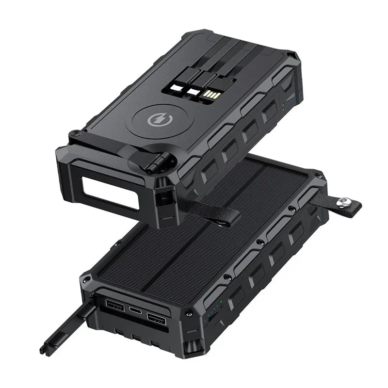 20000mAh Hand Crank Solar Power Bank