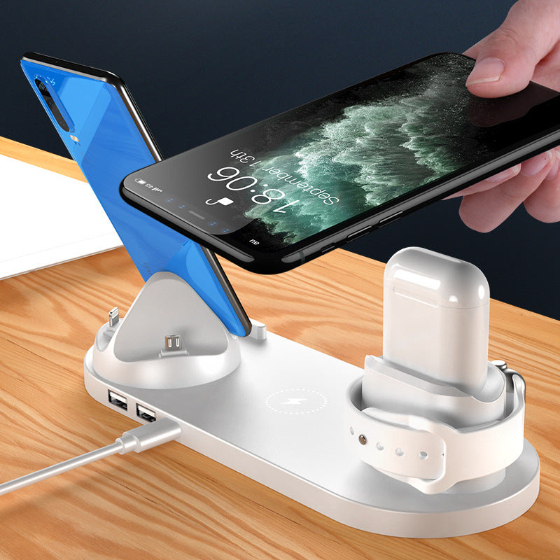 6 in 1 Dock Station – Fast Charger for iPhone, Phone and Smartwatch
