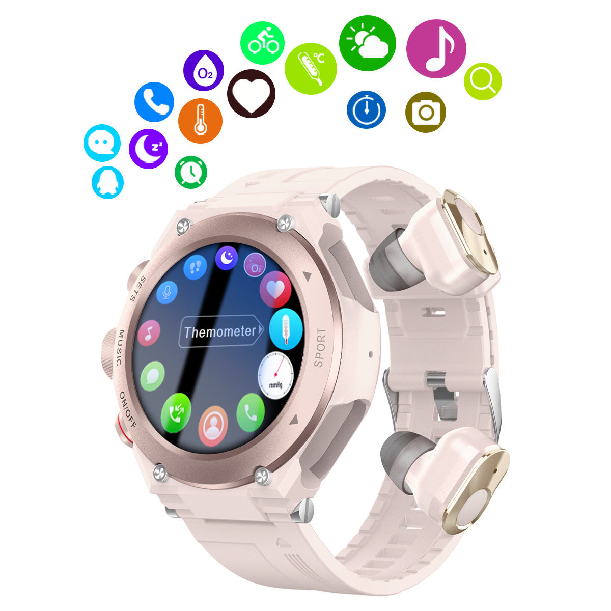 New T92 Smart Watch 2-in-1 TWS Bluetooth Headset