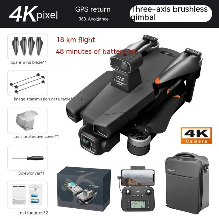 5G Digital Image Transmission Dual Lens GPS Positioning Airplane