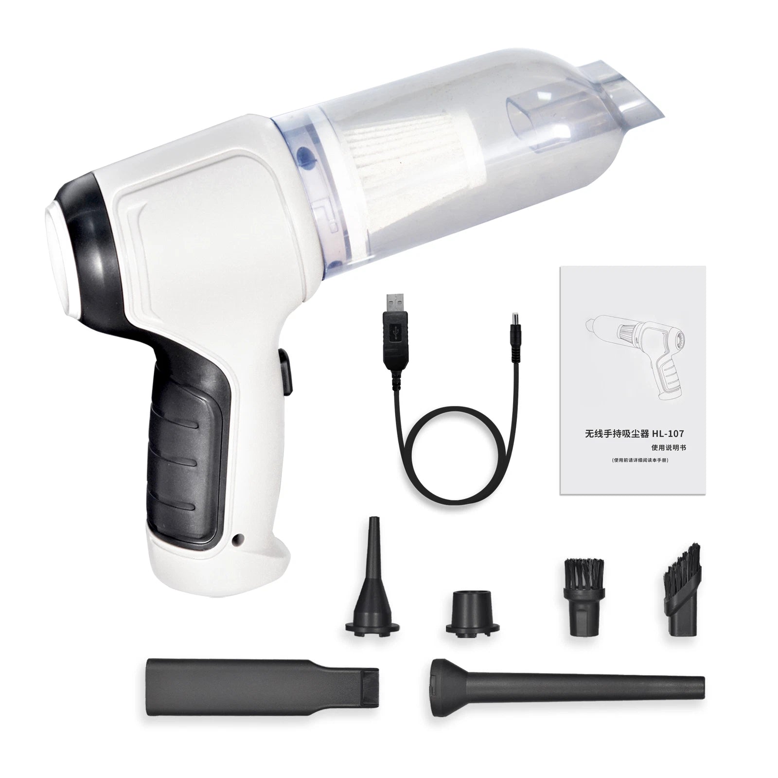 Portable Wireless Car Vacuum – 4-in-1